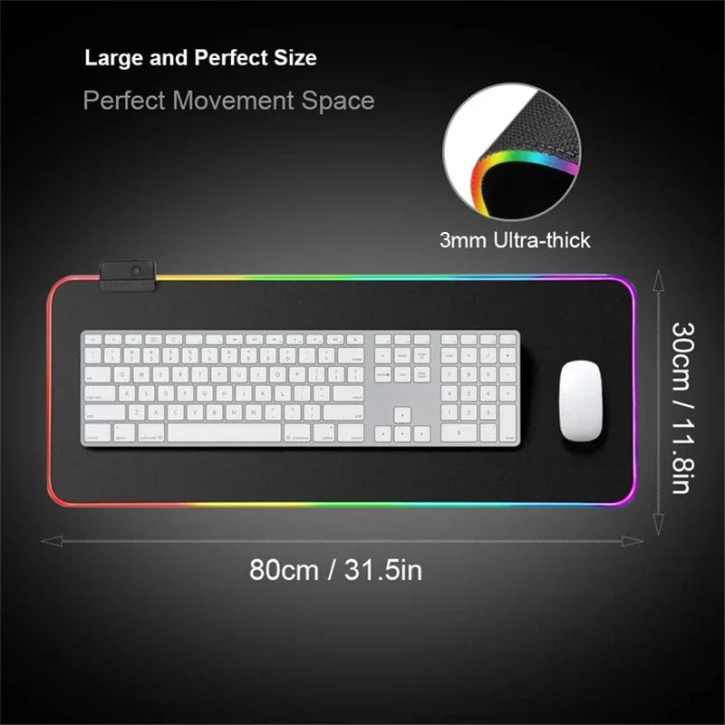 ARK Survival Evolved RGB Mouse Pad Game Mousepad Gaming Table Carpet Gamer Computer Desk Mat Rubber No-slip Dinosaur Mouse Mat