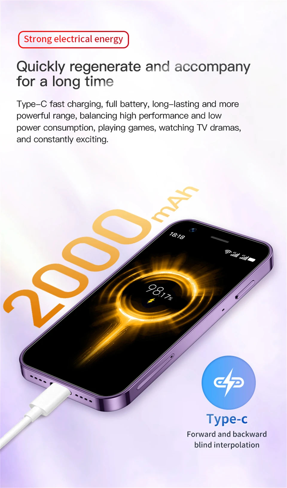SOYES XS16 Americas Version 4G Network 3.0" Mini Smartphone 3GB RAM 64GB ROM Android 10.0 WIFI Bluetooth GPS Small Phone