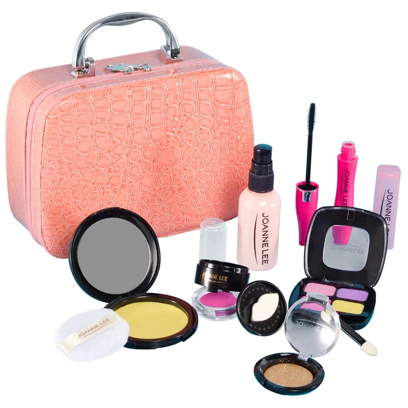 Children's Simulation Makeup Toys Girls Educational GIfts Lipstick Nail Polish Cosmetic Toy Set Kids Pretend Play Fashion Toys