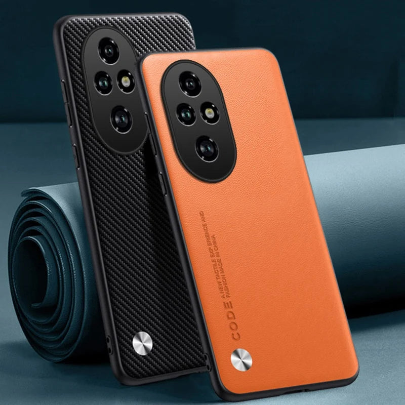 Luxury Leather Phone Case For Honor 200 Pro Protective Cover Matte Silicone Shockproof Case For Honor 200 Lite 5G Honor200 Pro