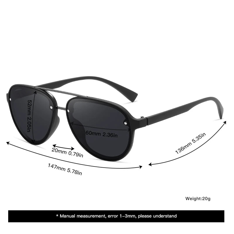 New Men's Fashion Sports Sunglasses Beach Sunglasses Pose Glasses Square Full Frame Car Glasses P025
