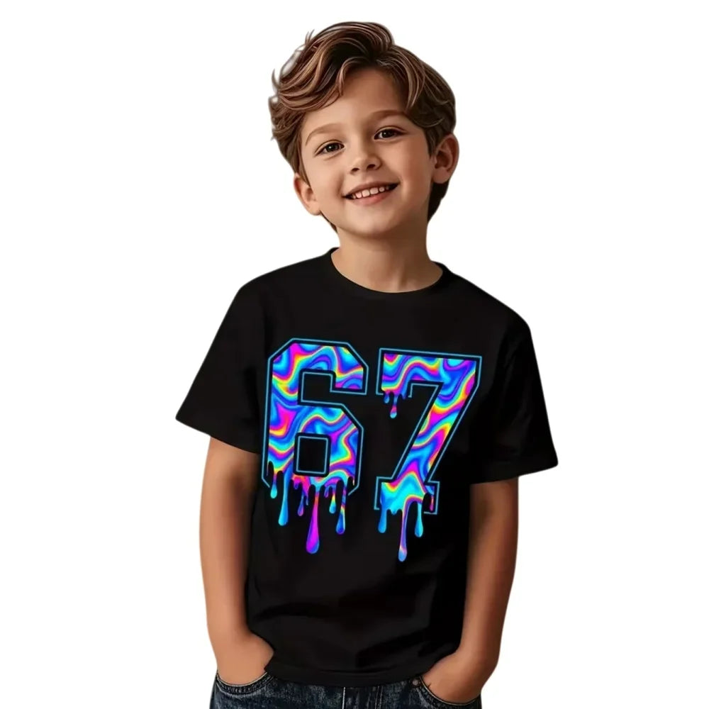 67 Bestselling Children's T-Shirts: Fashionable and Cool Summer Short-Sleeve Casual Crewneck Tops for Boys and Girls