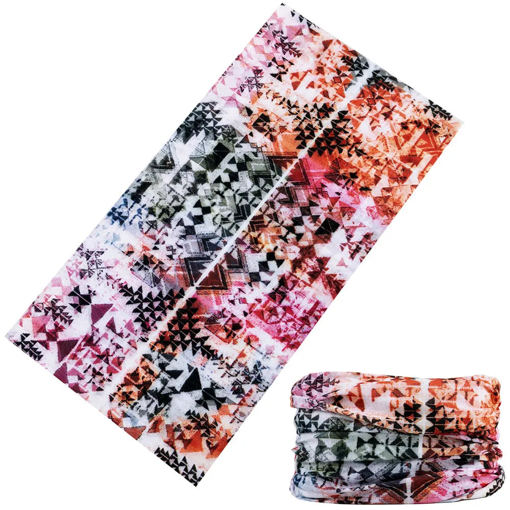 Beautiful Leopard Print Headdress Deporte Sport Face Mask For Women Cycling Bandanas Tube Headband Female Balaclava Head Scarf