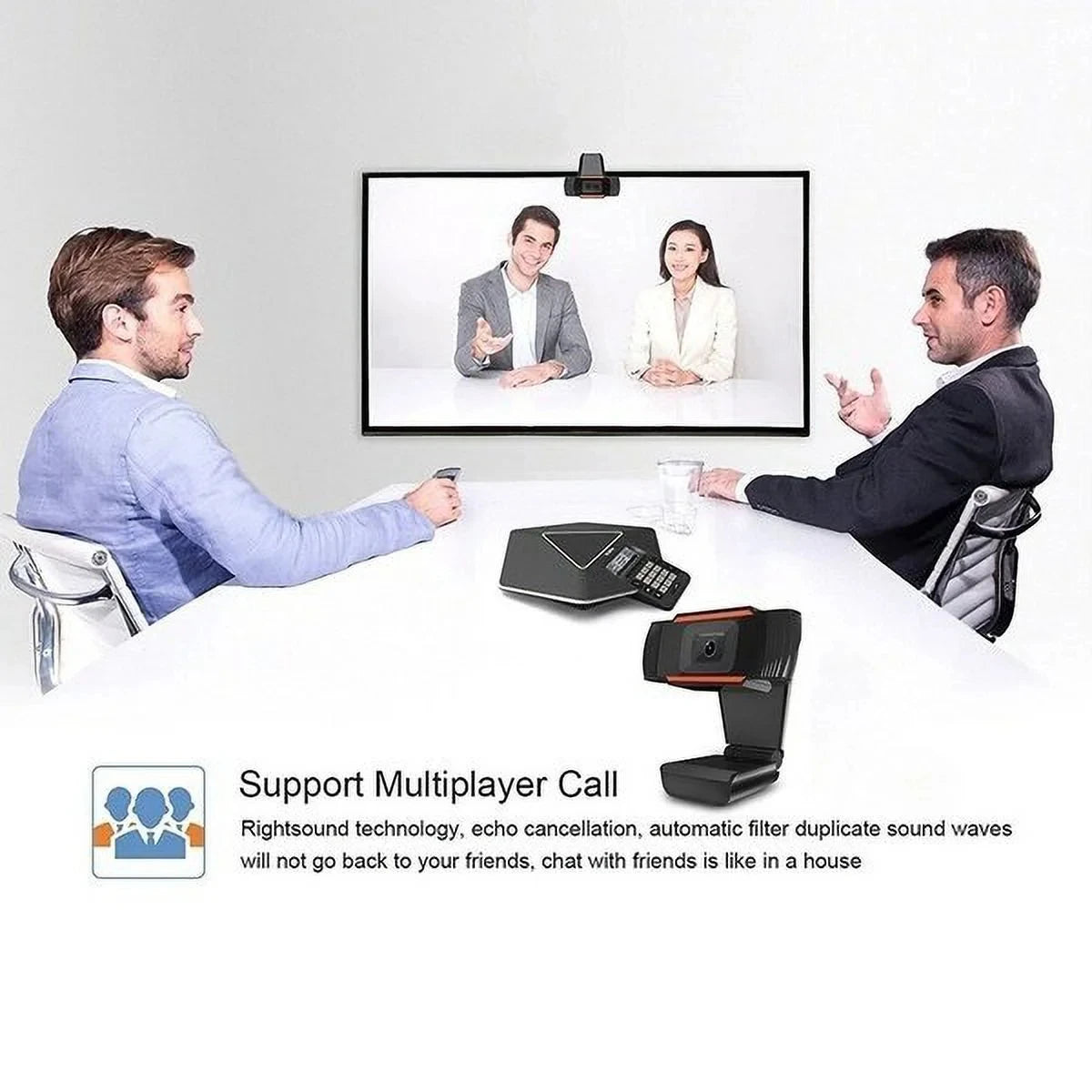 2K 1080P Full HD Computer Web Camera PC Webcam with Microphone USB Plug Autofocus for  Live Video Call Living Conference Camera