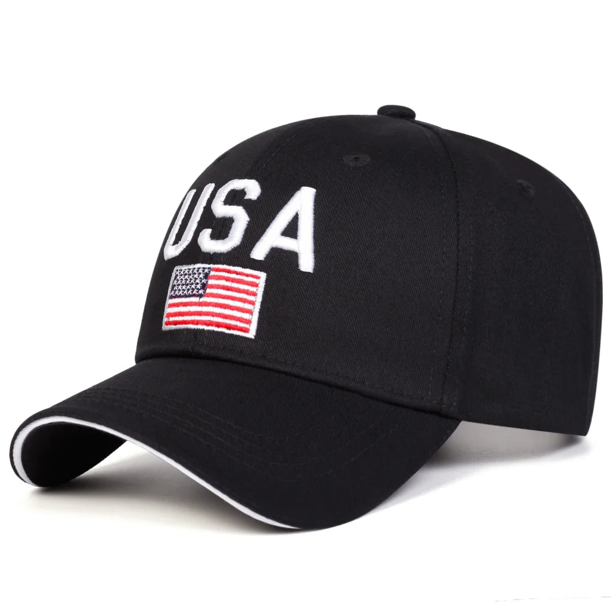 Unisex USA Letter Embroidery Baseball Caps Spring Autumn Outdoor Adjustable Casual Hats Sunscreen Hat Sports Cap