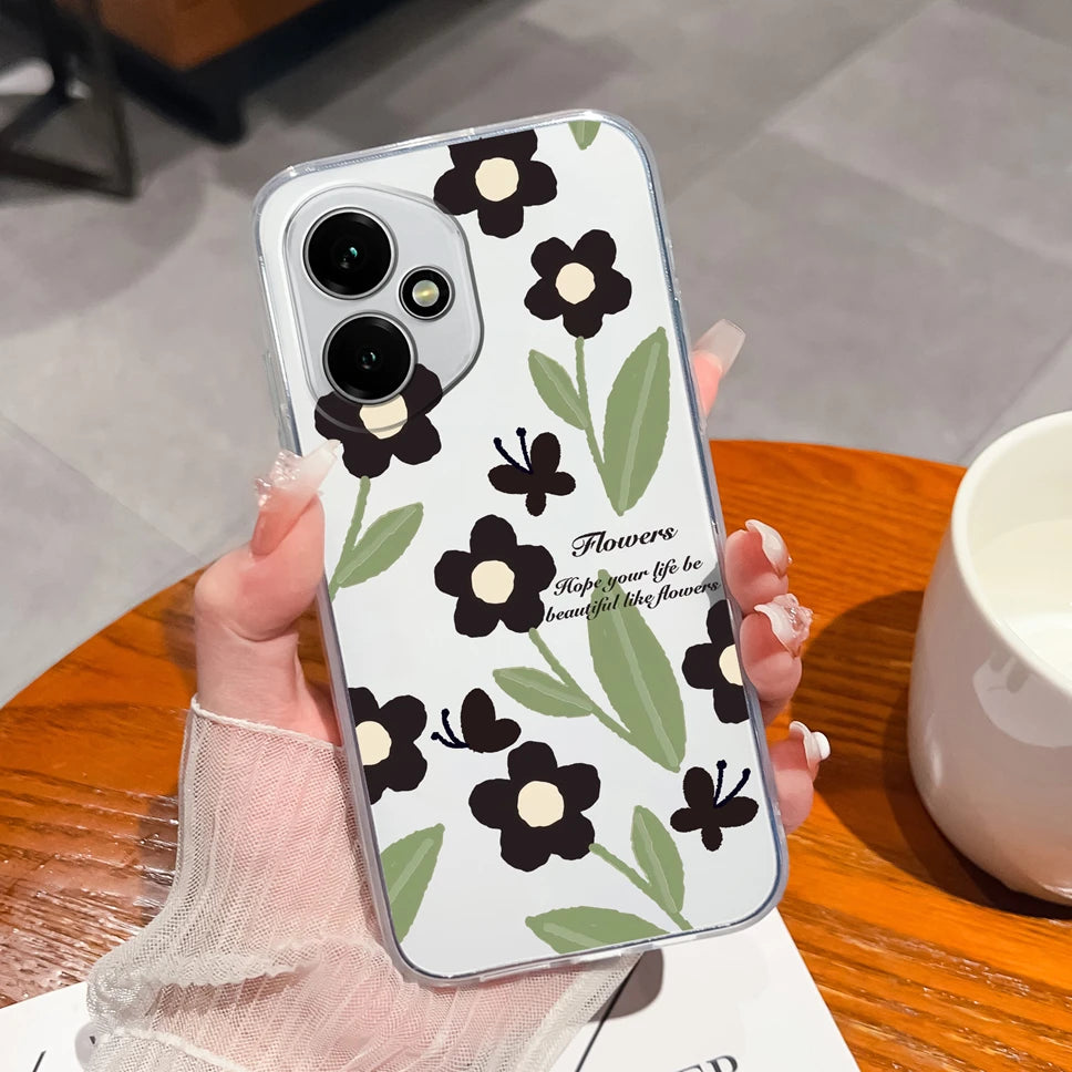 For Honor 400 Pro 5G Case Cute Astronaut Transparent TPU Soft Silicone Phone Back Cover For Honor 400Pro High Quality Funda Capa