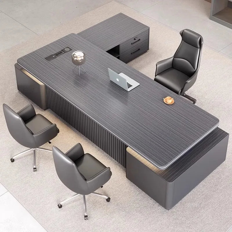 Designer Modern Computer Desk Luxury Office Table Organizer Ideal Gaming Space Office Enhancement Muebles Oficina Decoration