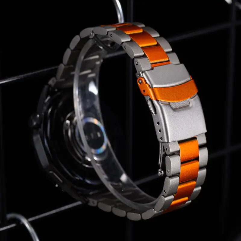 Luxury Stainless Steel Band For Amazfit T-Rex 3 Metal Strap Bracelet For Huami Amazfit trex 3 Watchband Correa Men Business Band