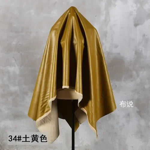 PU Soft Leather Fabric Artificial Leather Waterproof Micro Elastic Clothing Bag Designer Cloth Apparel Diy Sewing