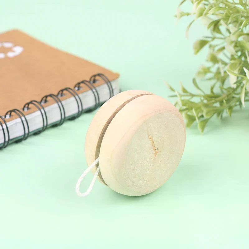 Wooden Yoyo Toy, Color Mini Round DIY Baby Yoyo Ball, Kids Gift