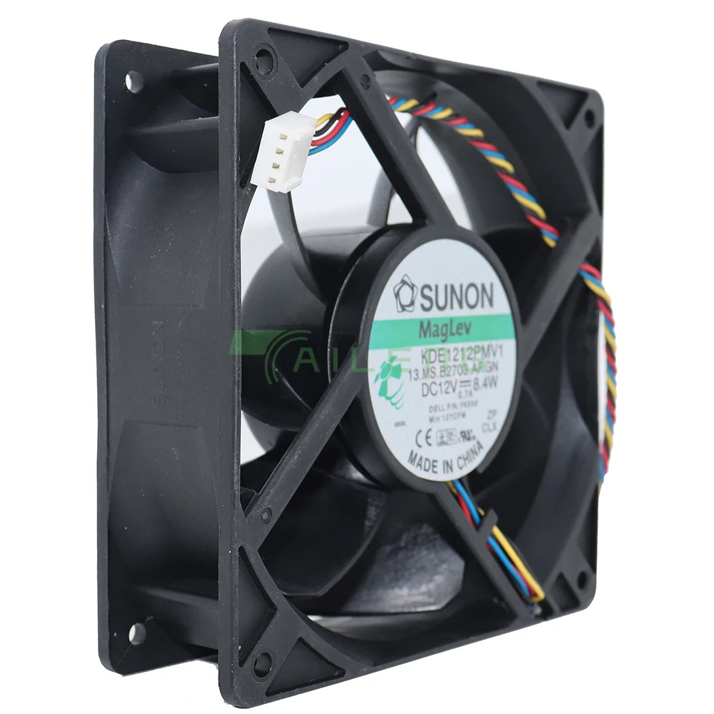 For Sunon KDE1212PMV1 DC 12V 8.4W 0.7A 3000RPM 12cm 12038 120x120x38mm PWM Silent Cooling Fan