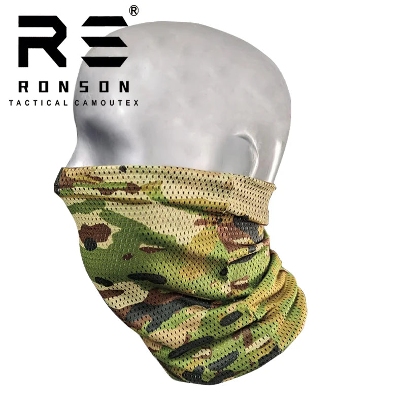 Men's Summer Lightweight Outdoor Cycling Sunscreen Face Mask, Integrated Scarf