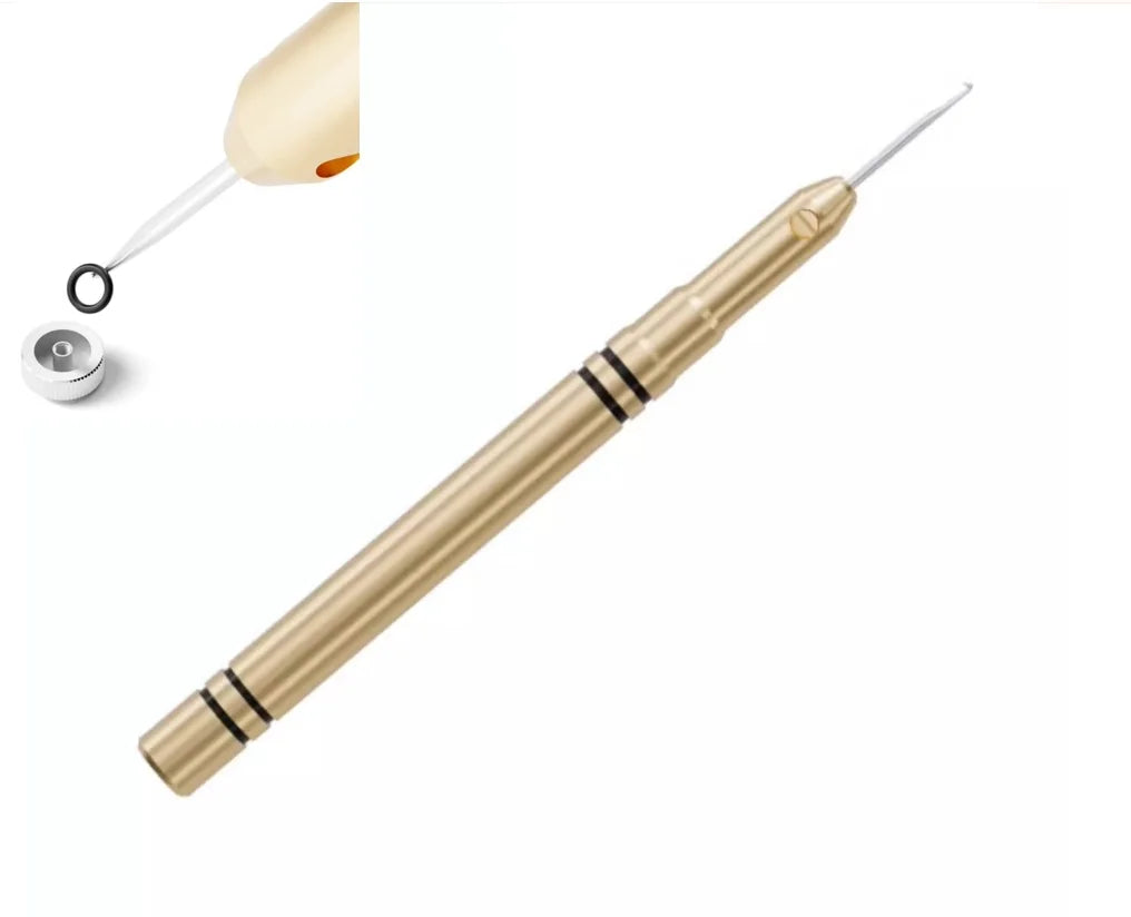 L9367 Watch Crown Repair Tool with Replaceable Steel Hooks for Removing Waterproof O Ring Gaskets on Watch Crowns