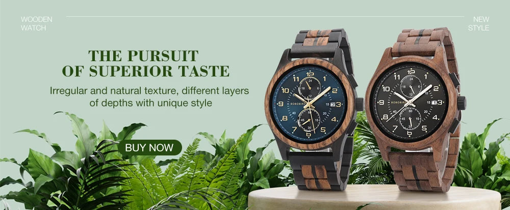 BOBO BIRD Wood Watch for Men and Women Unisex Lightweight Handcrafted Wooden Watches Limited Time Offer Customized