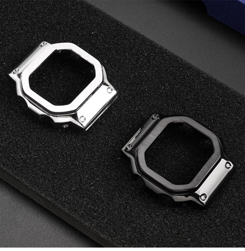 For Casio SHOCK Heart Rate Square DW-H5600 DW H5600 Stainless Steel Case Men's Stainless Steel Watch Strap Bezel Watchband Shell