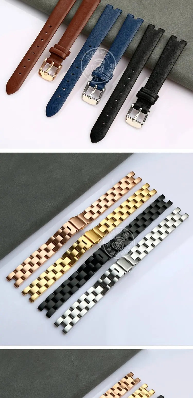 Genuine leather fashionable watch strap  for Garmin Lily series smart sports watch temperament wrist strap watch chain for women