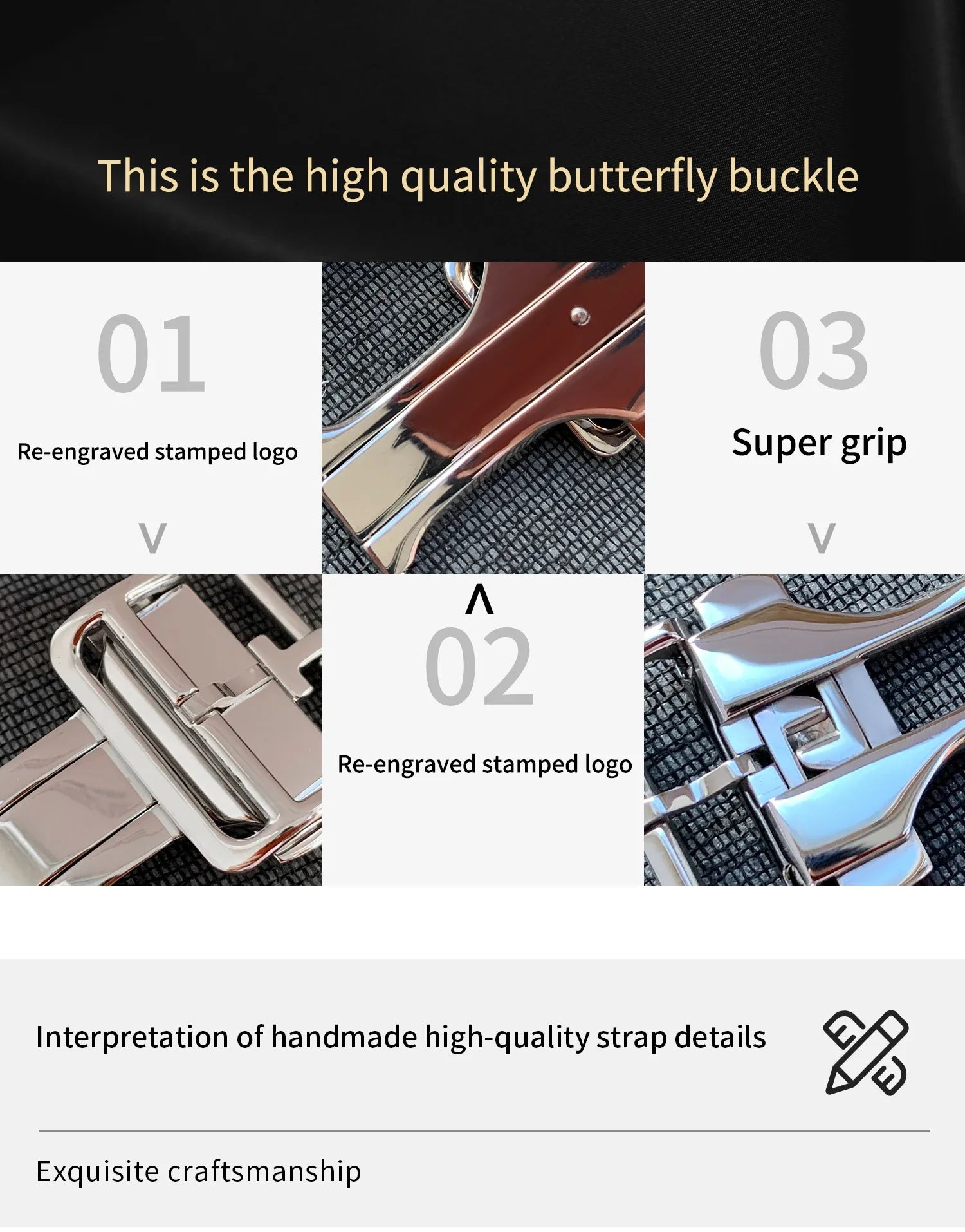 Kebitt High Quality Iwatch Ultra3 Genuine Leather Band Deployment Buckle Strap For Apple Watch Series11 10 9 8 7 Se 3 46 45 49mm