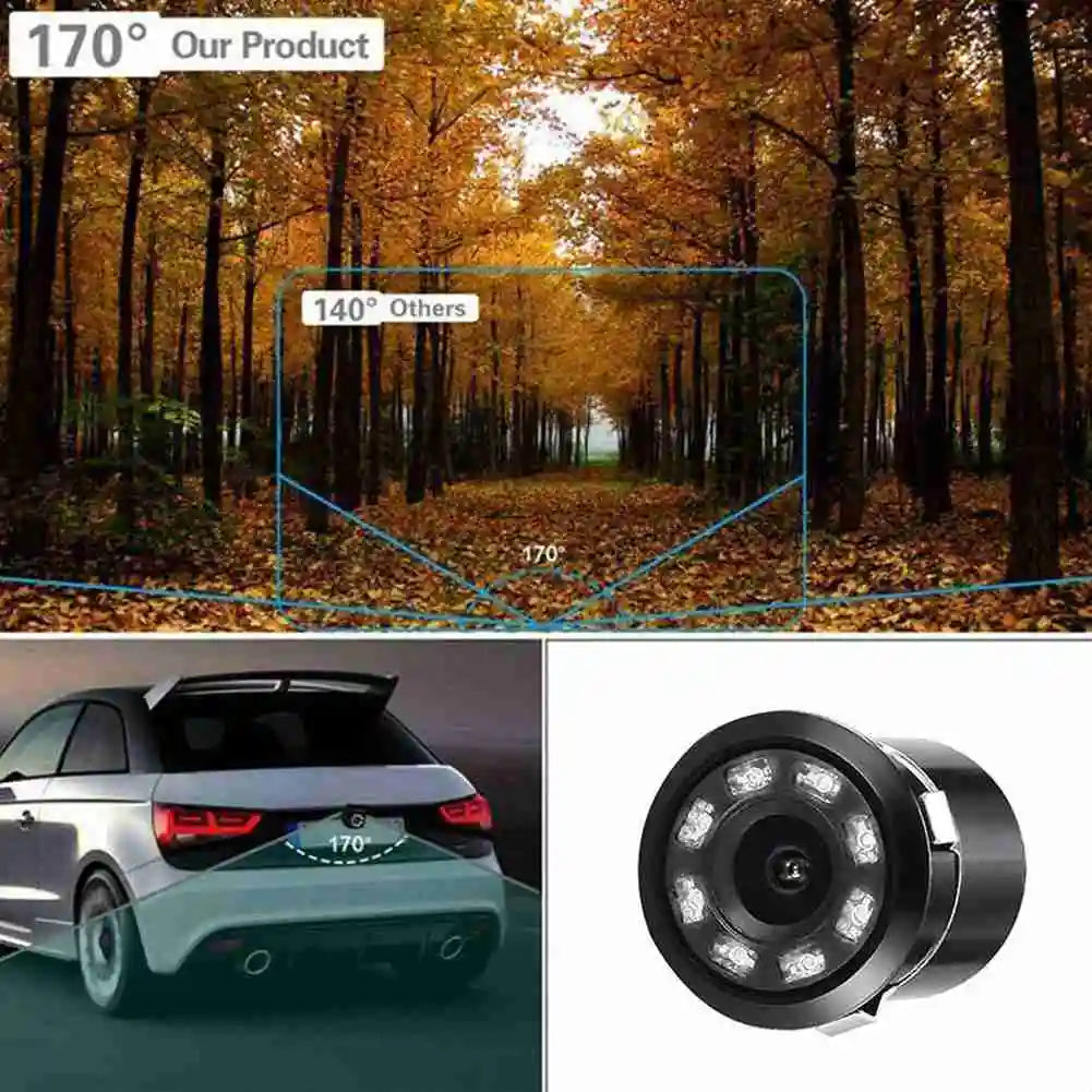 18.5 HD night vision reversing camera 8LED lights waterproof and sunscreen full-color reversing image camera