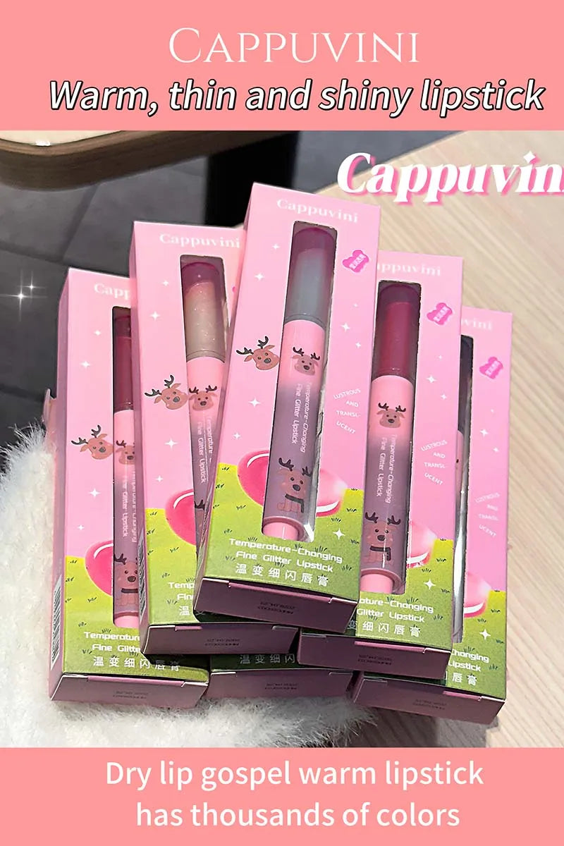 Shimmer Lip Jelly Pen Moisturizing Mirror Water Light Solid Lip Gloss Film-forming Non-Fading Gloss Lipstick Long-lasting Makeup