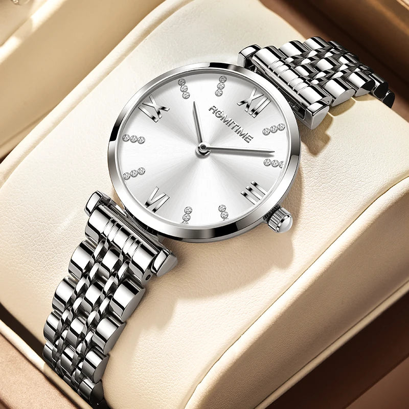 ROMITIME Women's Watch Luxury Elegant Trend Simple Waterproof Original Certification Stainless Steel Quartz Wrist watch