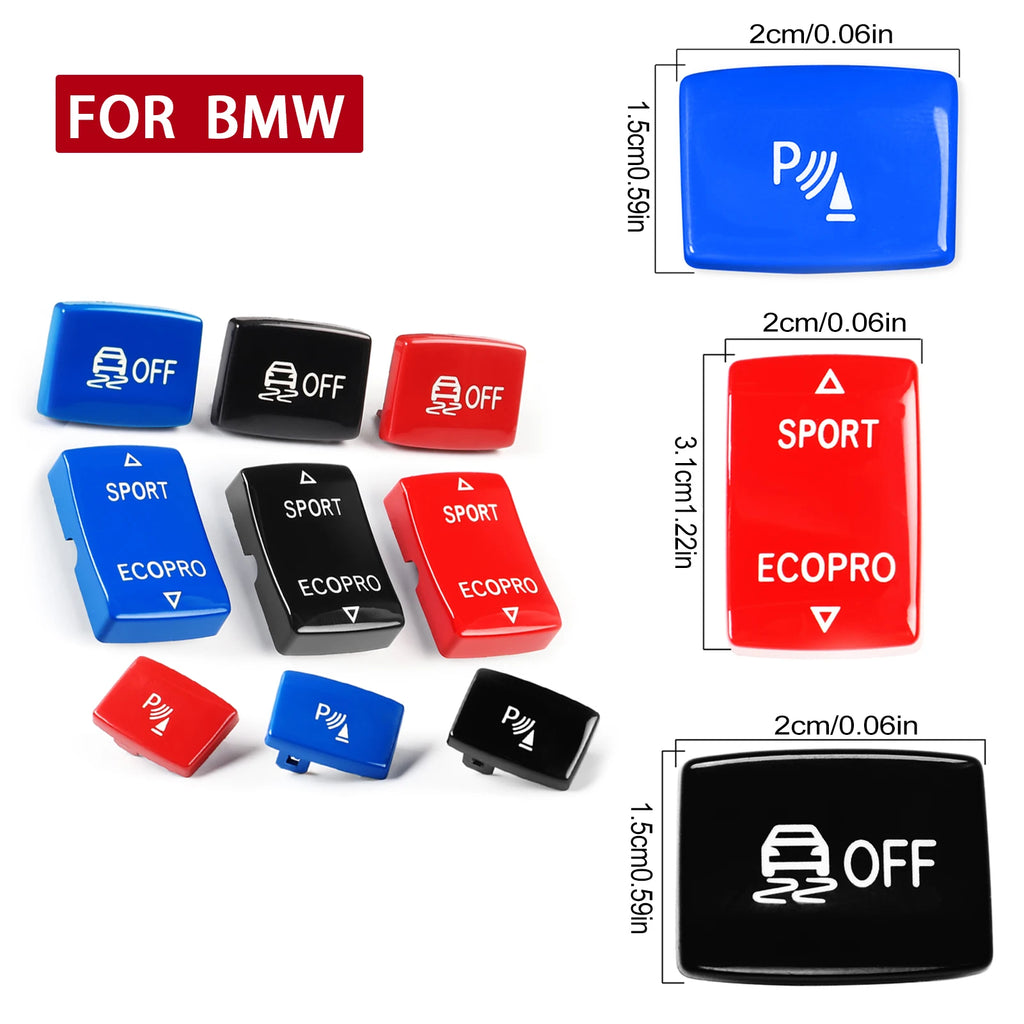 For BMW 1 2 3 4 Series F20 F21 F22 F23 F30 F31 F34 F35 F32 F36 Car ESP Antislip Switch Sport Buttons Radar Sensor Key Red/Blue