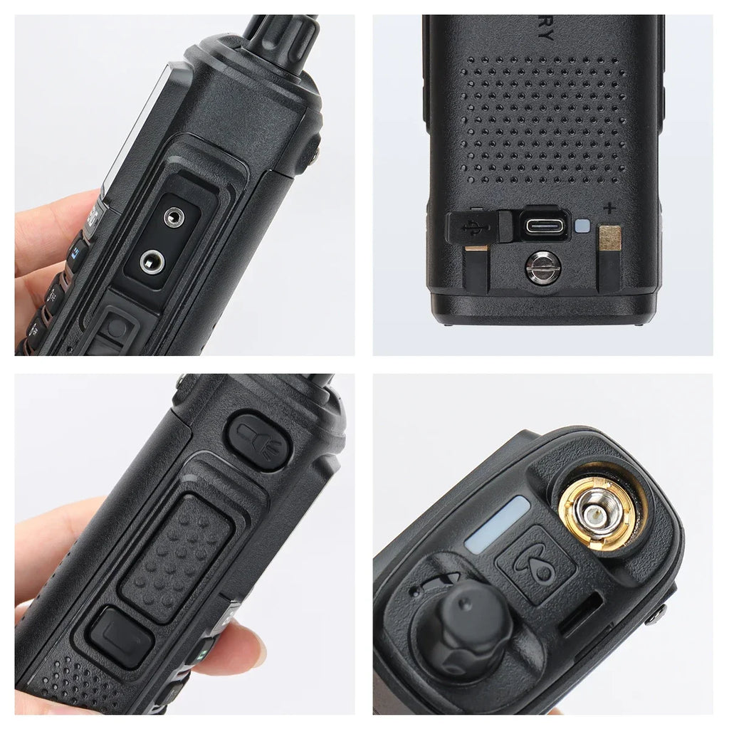 Baofeng UV17 Air Band Walkie Talkie 999 CH Draadloze kopieerfrequentie NOAA Zes bands Amateur Ham Tweerichtingsradio voor