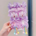 [10-Piece Set] Children's Bow Hairpin New Cute Princess Girls Broken Hair Bangs Clip Baby Hair Accessories Wholesale