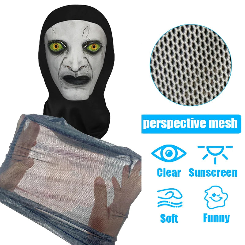Halloween Horror Skull Face Masks 3D Printing Skull Pattern Elastic Mesh Full Face Mask Party Cosplay Props Balaclava