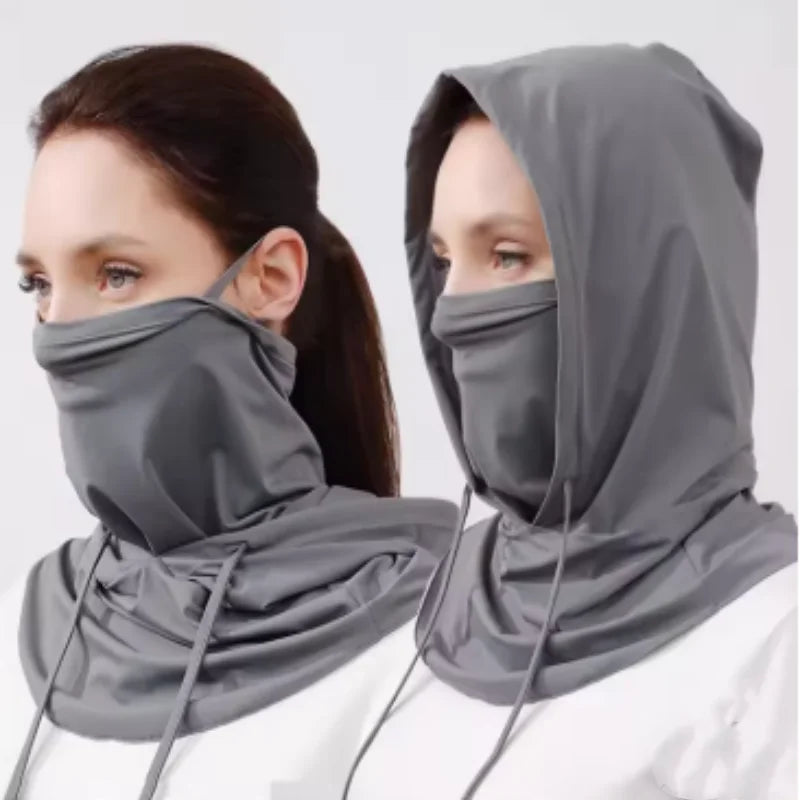 Thin Breathable Balaclava Hat Motorcycle Bicycle Full Face Mask Summer Cycling Helmet Hood Covers Outdoor Sports Neck Sunhat