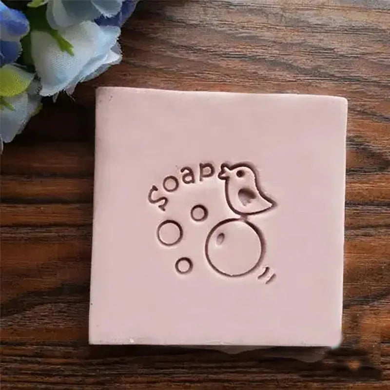 New Bridegroom Bride Pattern Soap Stamp Natural Transparent Acrylic Handmade Flower Soap Making Seal Chapters Diy Craft Supplies