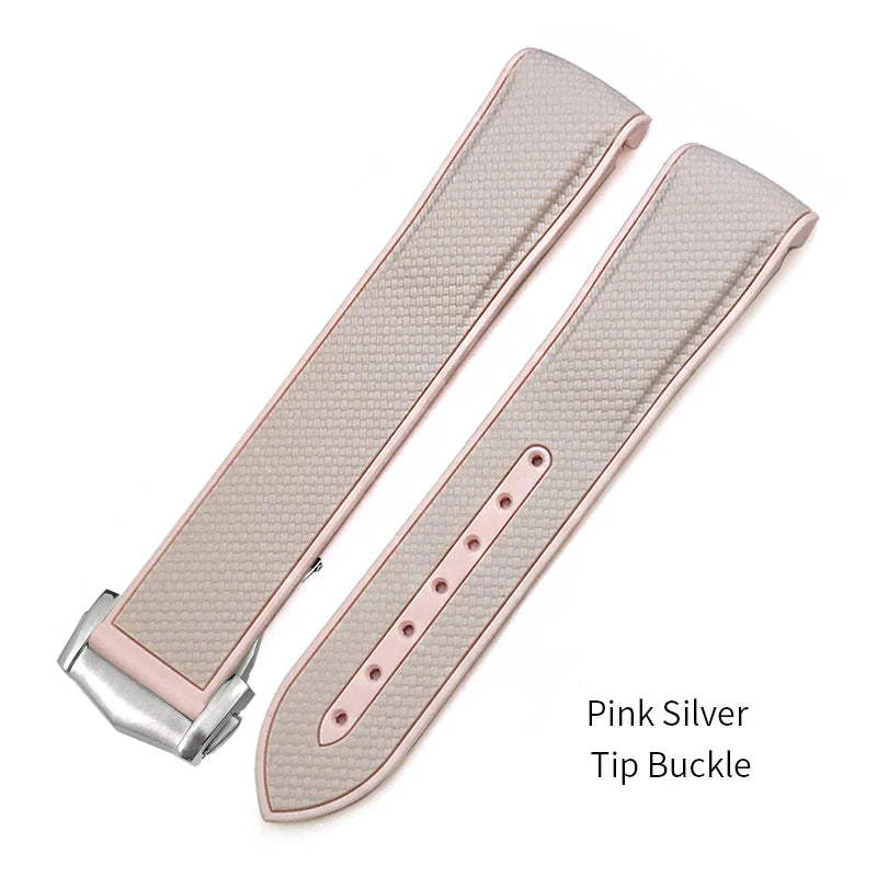 for Omega Planet Ocean Speedmaster Seamaster AT150 18mm 19mm 20mm High Quality Rubber Watchband Silicone Colorful Watch Strap