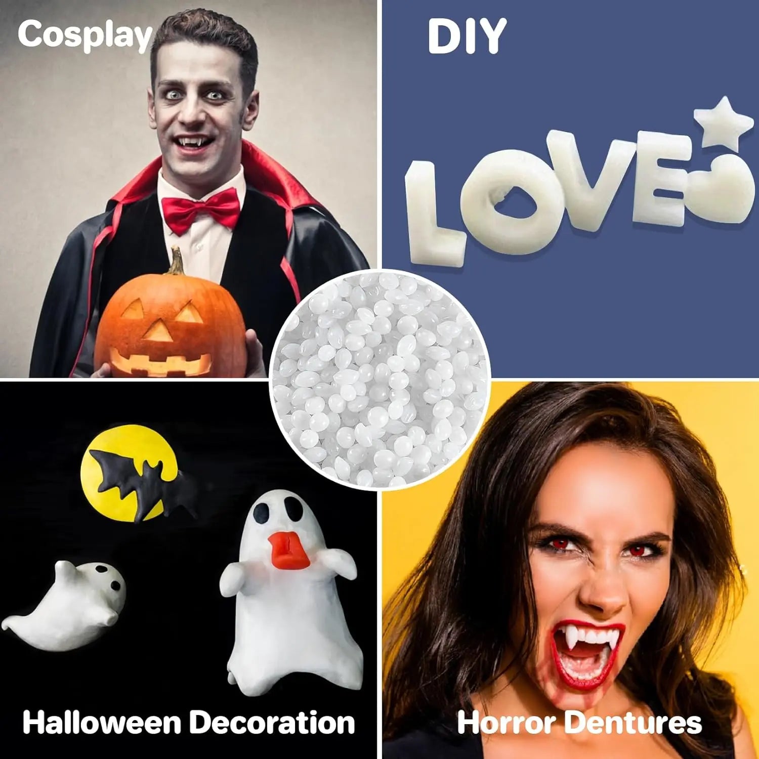 Party temporary teeth decoration: can be used for Party temporary teeth  - perfect for gatherings and daily decoration - ca