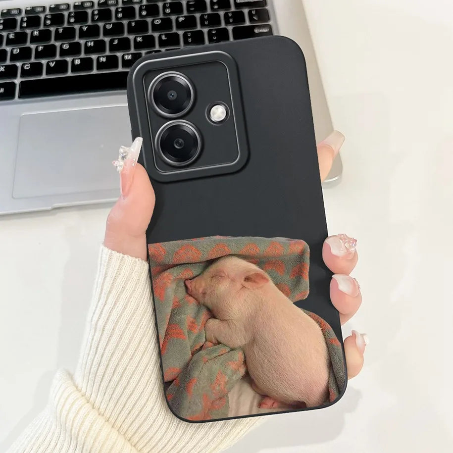 For Funda OPPO A3 A3x 4G Case 2024 Cute Panda Rabbit Soft Silicone Candy Painted Phone Covers For OPPO A40 5G OPPOA3 A 3x Bumper