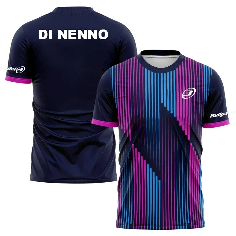 2026 Men's Quick Drying Padel T-Shirt Breathable Tennis Short Sleeve Tops World Padel Fans T Shirts Fitness Running Sportwear