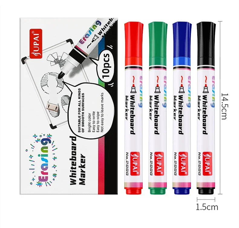 4Pcs/Set Erasable Magnetic Whiteboard Marker Pen Blackboard Marker Chalk Glass Ceramics Office School Art Marker Stationery