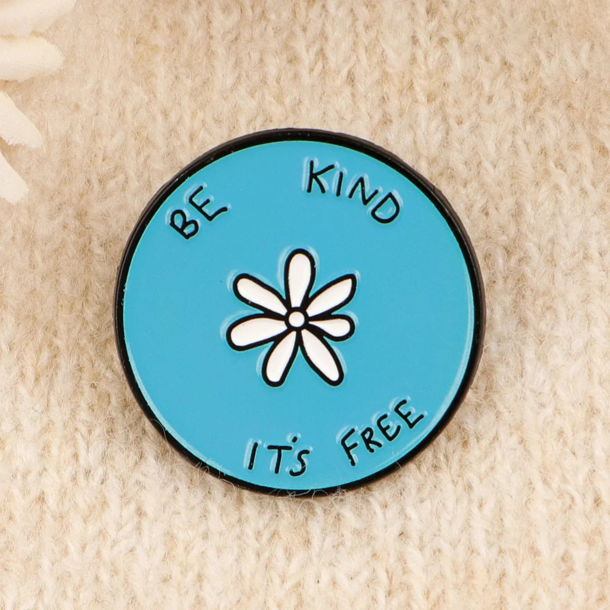 Rainbow Flower Quotes Enamel Brooch Lapel Pin Badge on Backpack Clothing Fashion Jewelry Cosplay Accessories Toys Gifts