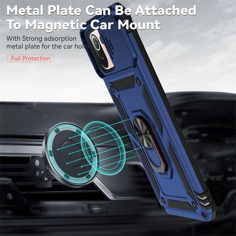 For Xiaomi Mi 11 Lite Case Magnetic Holder Ring Armor Shockproof Funda For Mi11 Lite 5G NE Mi 11 Light 11Lite Lesn Protect Cover