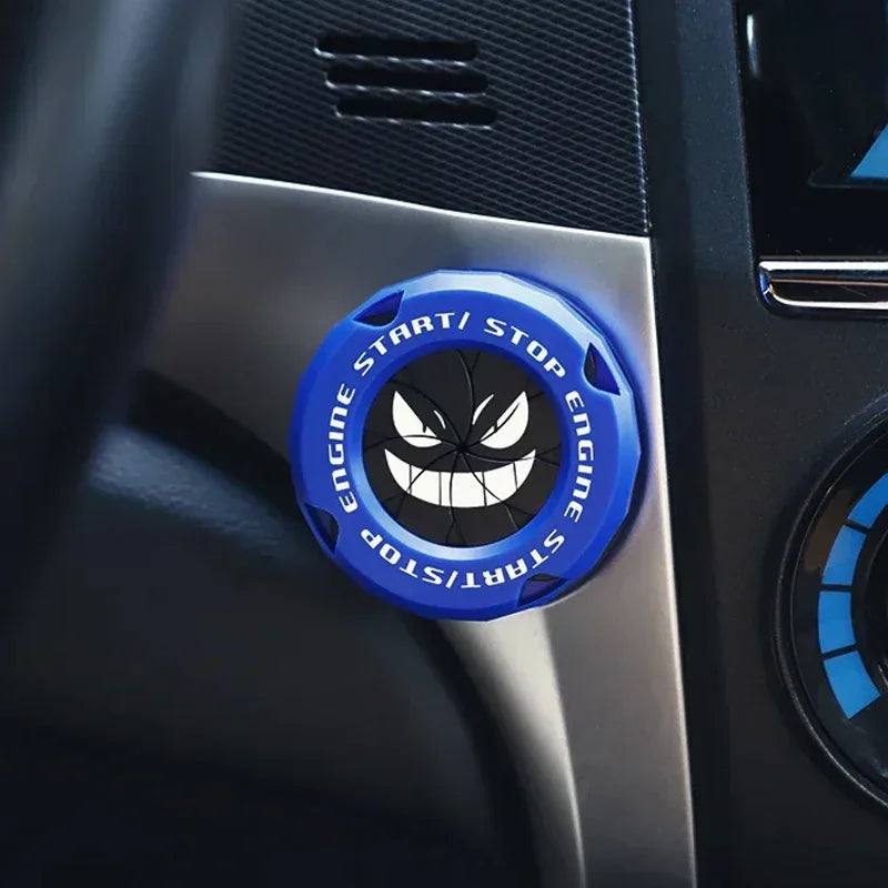Car Onekey Start Stop Button Cover Car Interior Decor Sticker Engine Ignition Start Switch Protective Cover Motorcycle StartRing