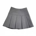 Fashion A Line Women Pleated Skirt High Waist Zipper Grey Student Mini Skirt JK Summer New 2023 Black Ladies Suit Skirt