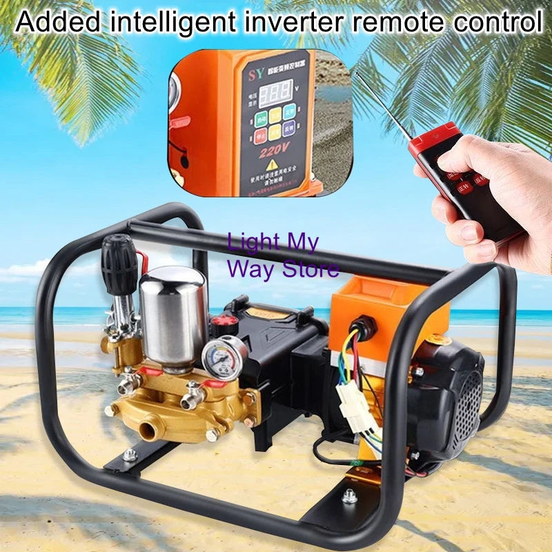 48-72V high-pressure triple-bar plunger pumps general-purpose dosing machine agricultural garden remote control dosing
