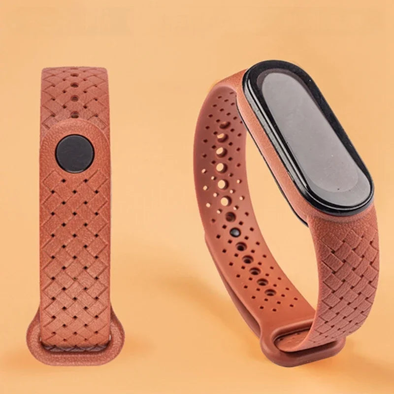 Carbon fiber strap For Xiaomi Mi Band 7 nfc Wristband smartwatch watchbands silicone bracelet correa Mi Band 6 4 5 3 accessories