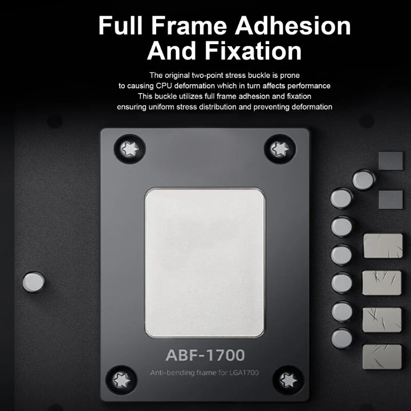 LGA1700 AntiBending Buckle Aluminum CPU Contact Frame for LGA1700 CPU Bending Correction Efficient Heat Dissipation Dropship