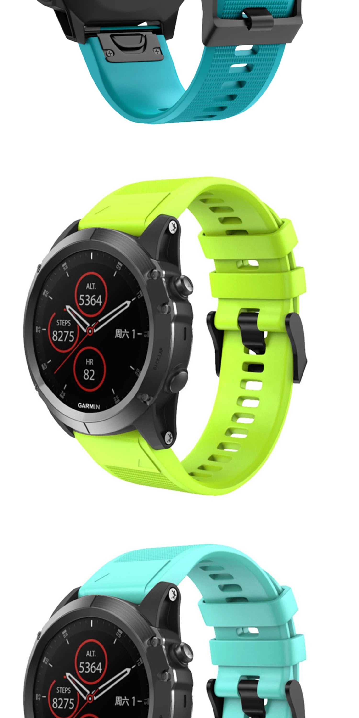 20 22 26mm Smart watch Band For Garmin Fenix 5 5x 5s Silicone Watch Strap for Fenix 6X Pro 6 6S 7X 7 7s 3HR 945 watch Wristband