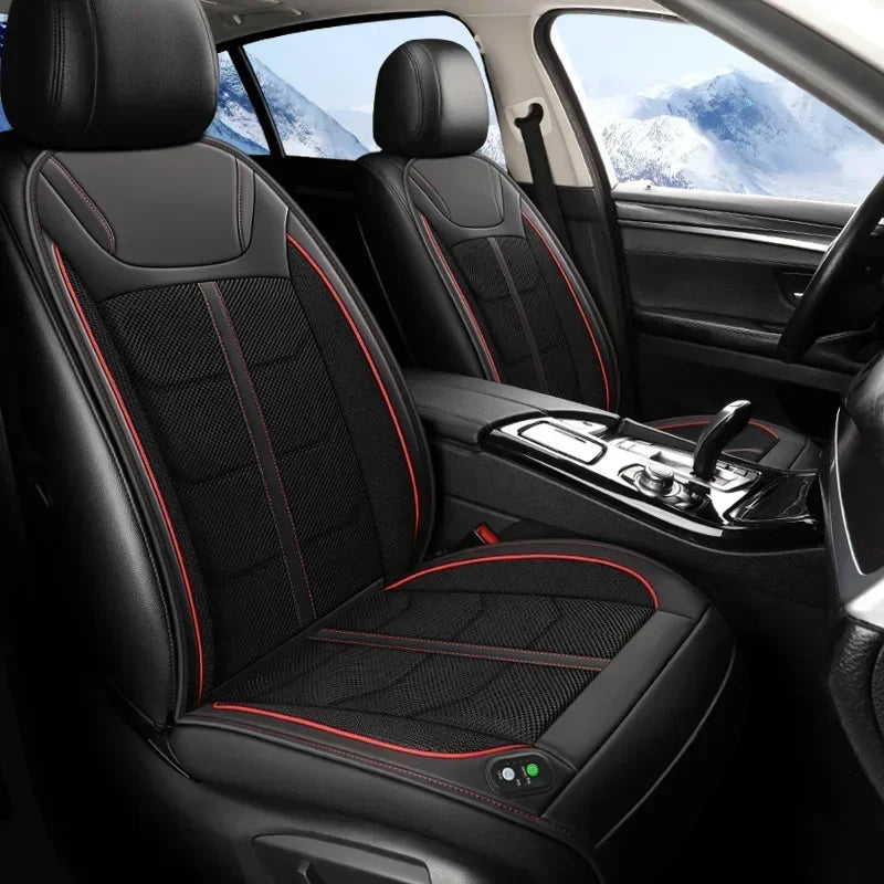 New Ventilated 12V 24V Cooling Car Seat Cushion Air Conditioned Heat Dissipation Ice Silk Pad Universal For Cars SUVs Trucks