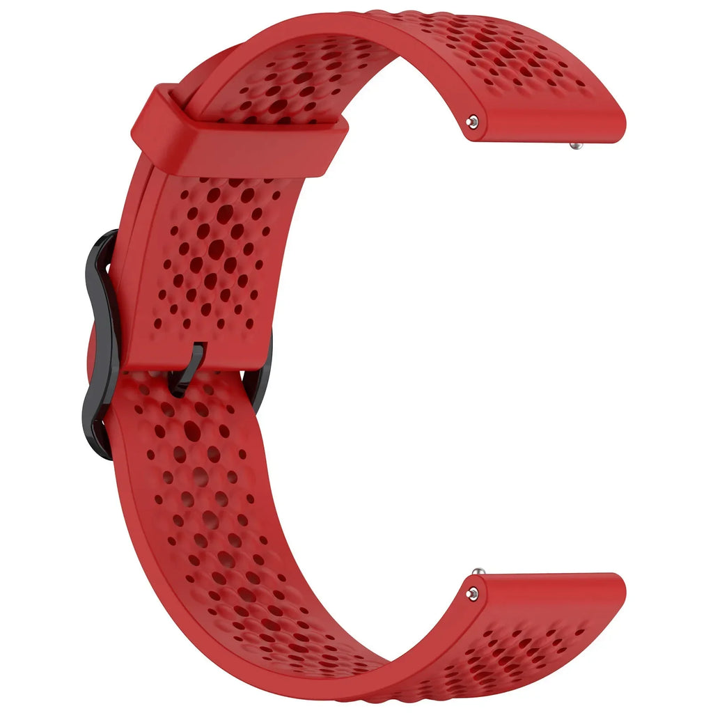 20mm 22mm Silicone Strap For Amazfit Active 2/GTS 4/3/2 Sports Breathable Bracelet Wristband Amazfit Bip 6/5 GTR 4/3 Accessories