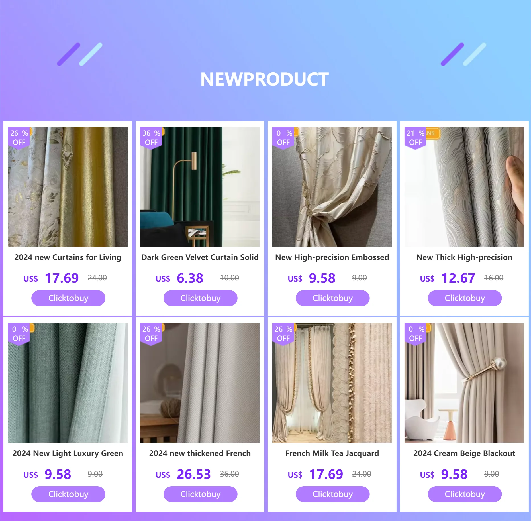 2025 new thickened French light luxury cream curtain cloth solid color bedroom living room full blackout sunscreen cotton linen