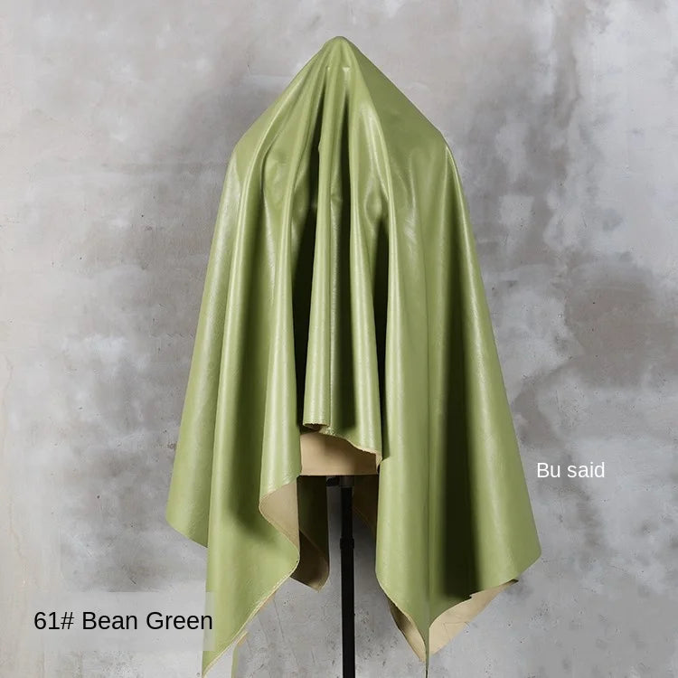 PU Soft Leather Fabric Artificial Leather Waterproof Micro Elastic Clothing Bag Designer Cloth Apparel Diy Sewing