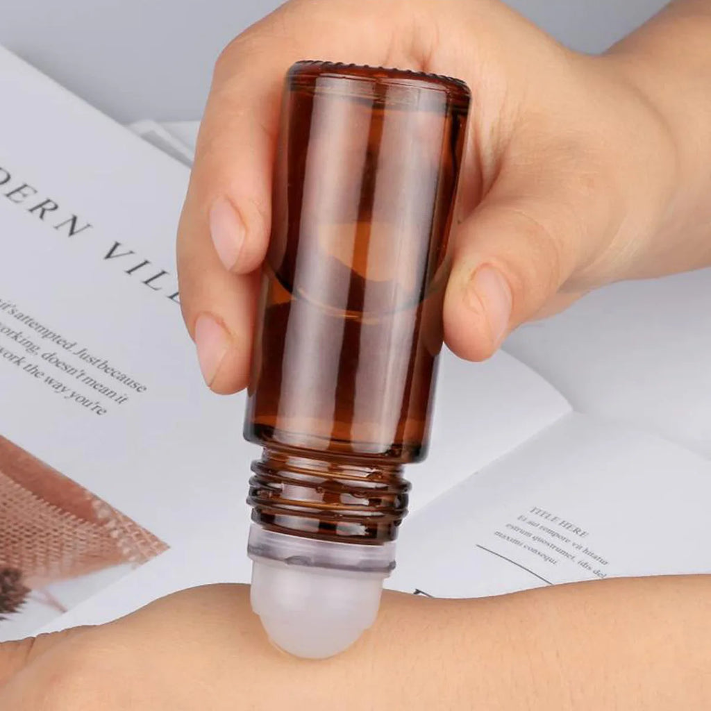 3 Packs Glass Roll On Bottles Deodorant Container Travel DIY Deodorant Bottles Balm Lotion Sunscreen 30ml 50ml