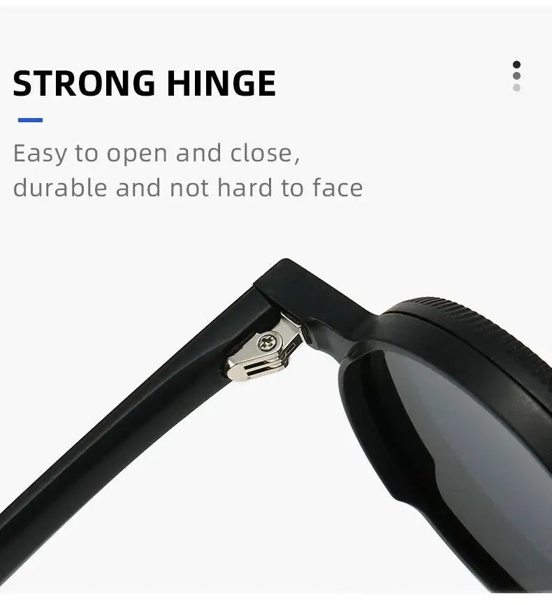 2025 New Retro Adjustable Zoom Round Frame Sunglasses Polarized Sunscreen Outdoor Men's Premium Sunglasses Women