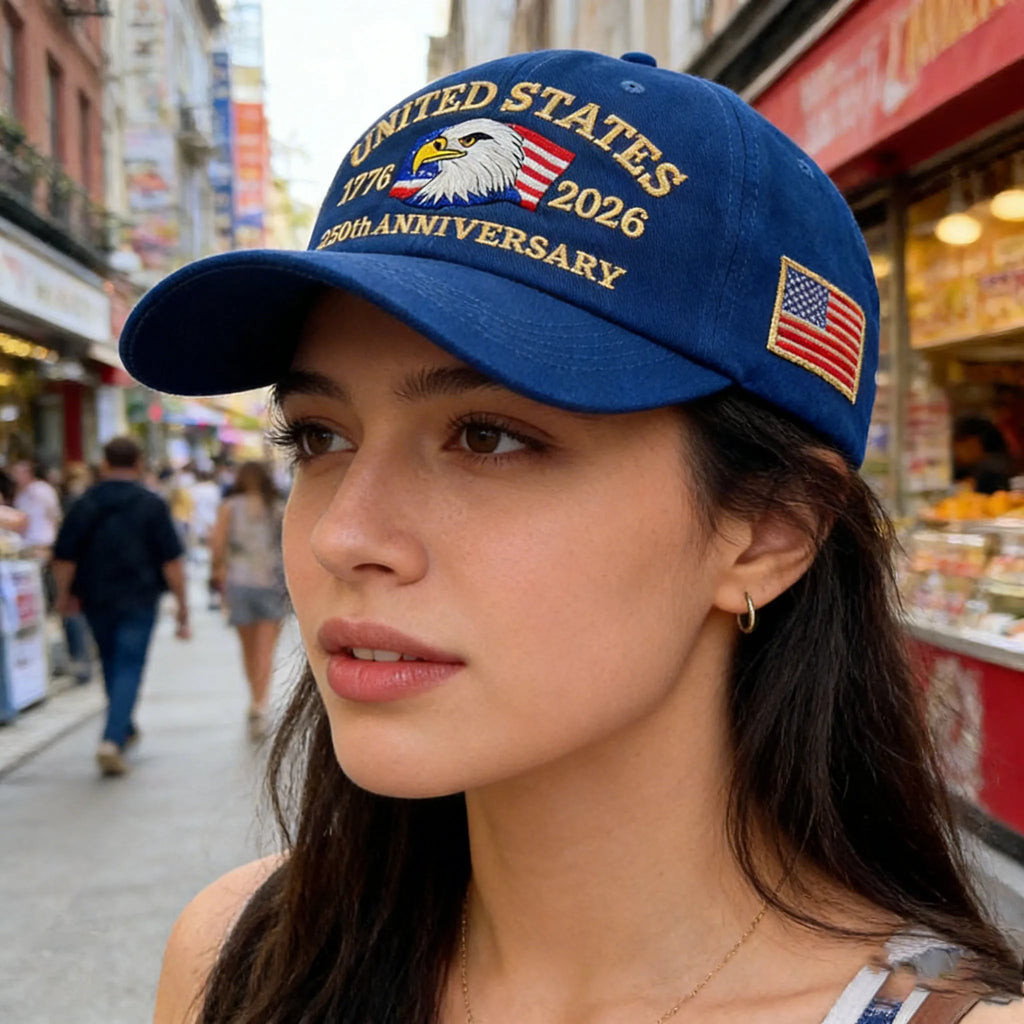 ABLECAP Unisex Dad Hat with USA Eagle Embroidery 250th Anniversary Outdoor Sunscreen Baseball Cap for Men And Women